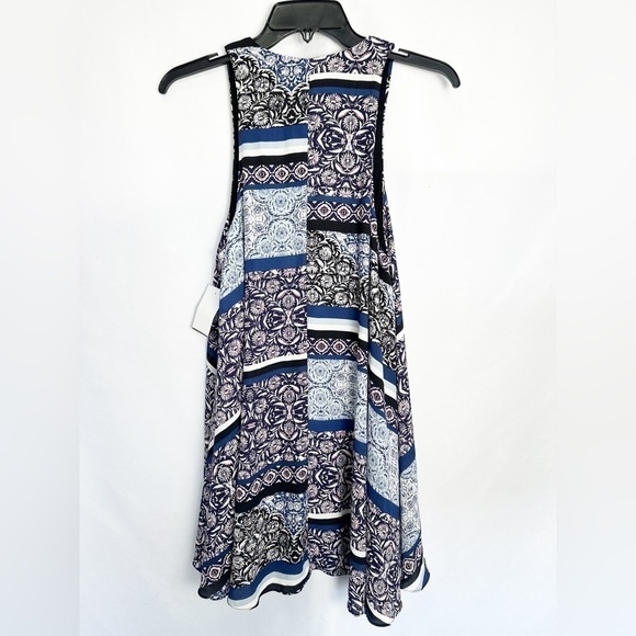 NWT Olivaceous Lace Up Print Mini Dress - Picture 5 of 6